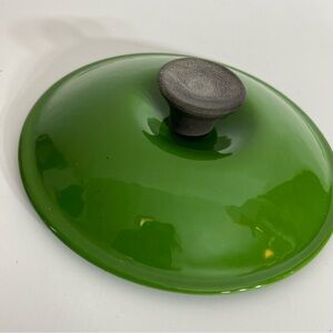 Le Creuset Green Pot Lid with Black Handle #14